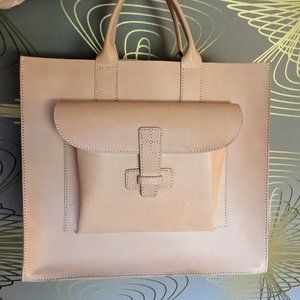 Agnes Baddoo Sac 2 in natural veg tan leather, excellent condition
